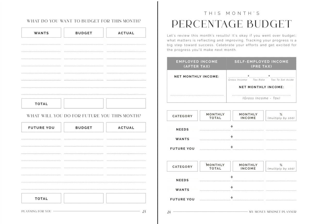 DIGITAL PLANNER: My Money Mindset Planner 2.0