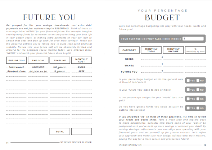 Digital and Printable: Budget Sheets